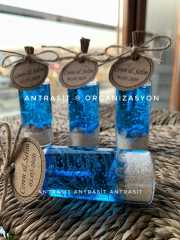 Pembe Mavi Mor Jel Mum Nikah Nişan Söz Bebek Şekeri Hediyelik