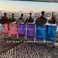 Pembe Mavi Mor Jel Mum Nikah Nişan Söz Bebek Şekeri Hediyelik