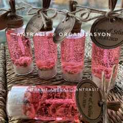 Pembe Mavi Mor Jel Mum Nikah Nişan Söz Bebek Şekeri Hediyelik