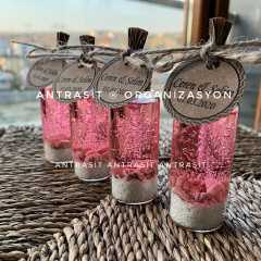 Pembe Mavi Mor Jel Mum Nikah Nişan Söz Bebek Şekeri Hediyelik