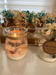 100 CC Cam Şişe Jel Mum Nikah Nişan Söz Bebek Şekeri Hediyelik