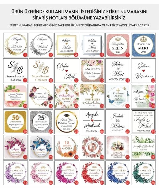 Beyaz Gül Detaylı Mika Model Mum Nikah Nişan Söz Bebek Şekeri Hediyelik Antrasit Organizasyon