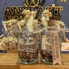 Çekirdek Kahveli Jel Mum Hediyelik Nikah Nişan Söz Şekeri