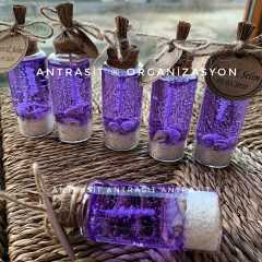 Pembe Mavi Mor Jel Mum Nikah Nişan Söz Bebek Şekeri Hediyelik