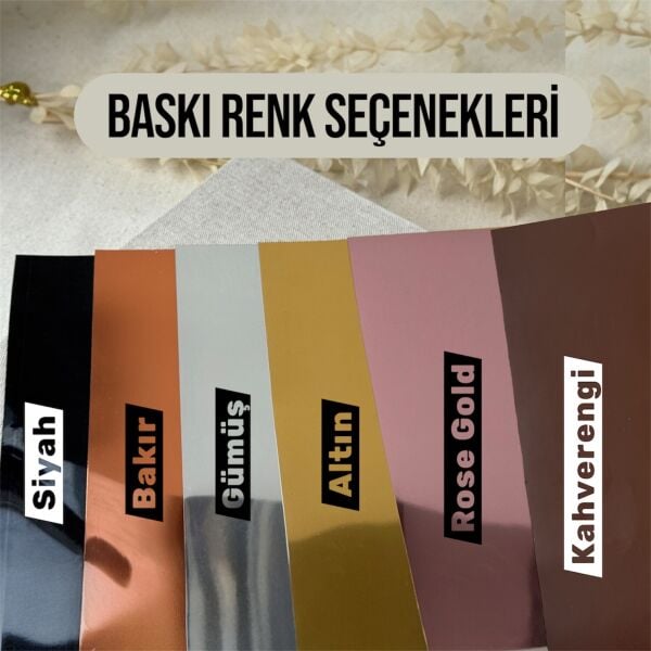 Çift Yüzük Kutusu Beyaz Deri Üzeri İsim veya Harf Baskılı Altın  - Gümüş - Siyah - Rose Gold Baskı Seçenekleri