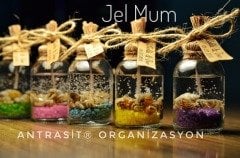 JEL MUM 25 CC CAM ŞİŞE NİKAH NİŞAN BEBEK ŞEKERİ HEDİYELİK 5 RENK