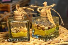 KARE ŞİŞE JEL MUM 5 RENK NİKAH NİŞAN SÖZ BEBEK ŞEKERİ HEDİYELİK