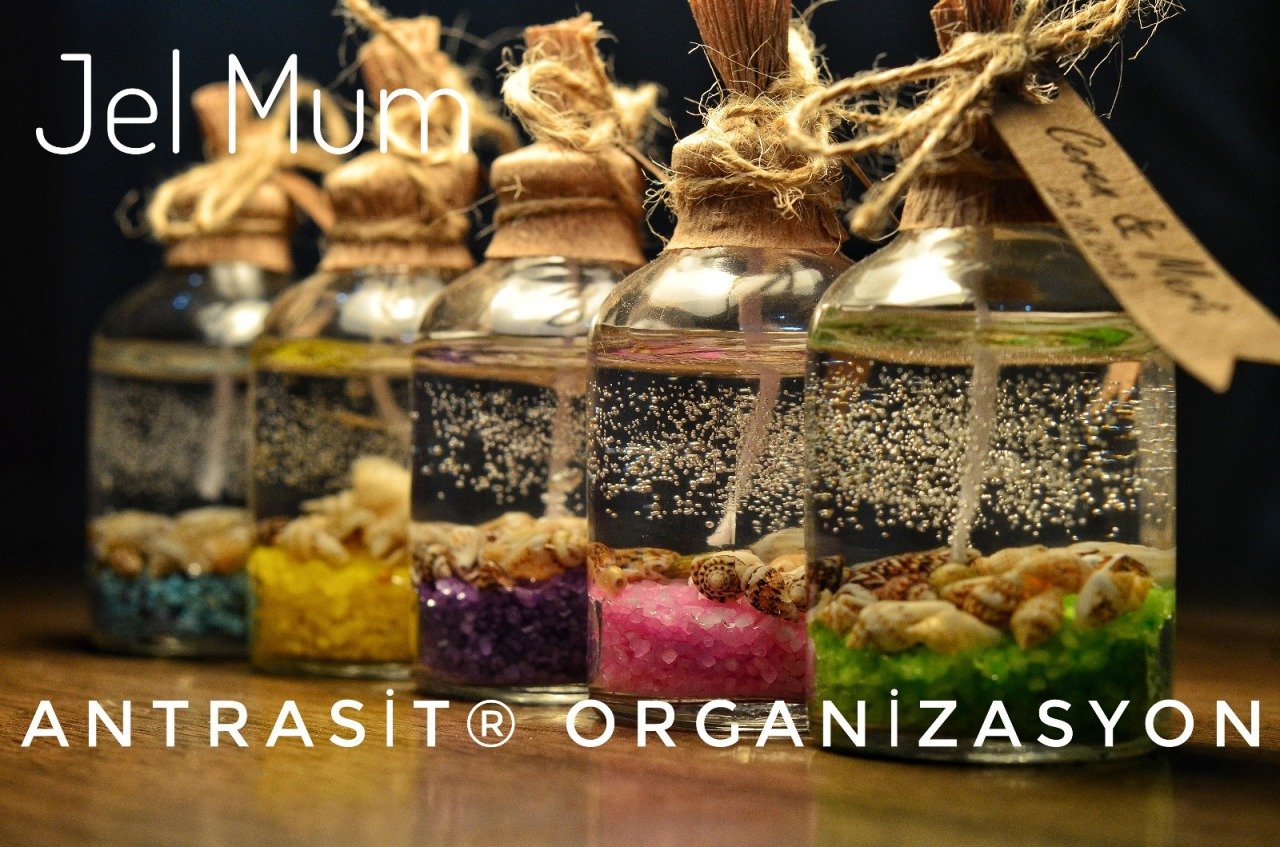 50 CC CAM ŞİŞE JEL MUM - NİKAH NİŞAN SÖZ BEBEK ŞEKERİ HEDİYELİK