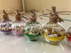 YENİ MODEL YUVARLAK ŞİŞE JEL MUM NİKAH NİŞAN SÖZ BEBEK HEDİYELİK