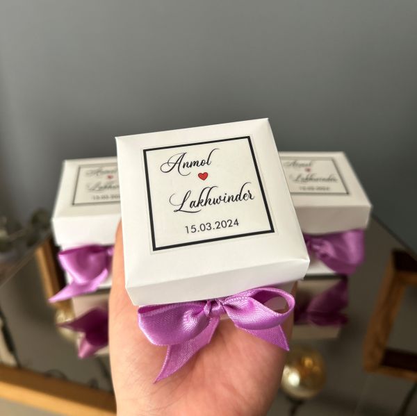 Kapaklı Kutu İçinde Şeffaf Cam Bardak Mum Mor Hediyelik - Düğün, Nikah, Nişan, Söz, Bebek Shot Mum Hediyelik Antrasit Organizasyon