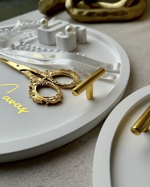 KULPLU Tepsi Seti Tam Takım Söz Tepsisi ve Aksesuarları + Yüzük Kurdelesi - Damat Fincanı Tepsisi ve Aksesuarları HEDİYE ÇİKOLATA - ÜCRETSİZ KARGO