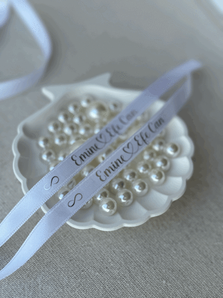 İstiridye Yüzüklük Modeli - Söz Nişan Yüzük Tepsisi Ve Damat Fincanı Tepsisi İsme Özel Tam Takım - ÜCRETSİZ KARGO