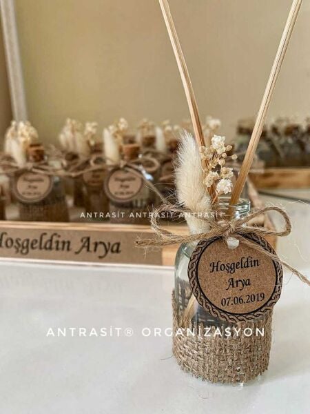 MELEK KONSEPTİ BAMBU ÇUBUKLU ODA KOKUSU NİKAH NİŞAN SÖZ HEDİYELİK