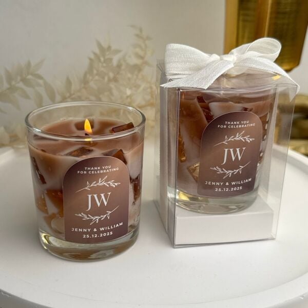 Iced Coffee Candle Büyük Bardak Buzlu Kahve Mum Hediyelik - Düğün, Nikah, Nişan, Söz, Bebek Mum Hediyelik Antrasit Organizasyon
