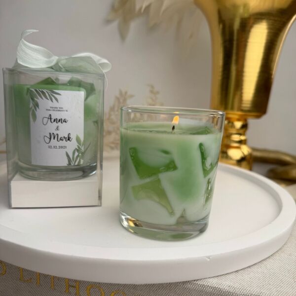 Iced Matcha Tea Candle Büyük Bardak Buzlu Matcha Çay Mum Hediyelik - Düğün, Nikah, Nişan, Söz, Bebek Mum Hediyelik Antrasit Organizasyon