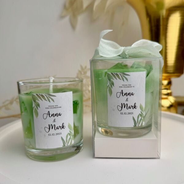 Iced Matcha Tea Candle Büyük Bardak Buzlu Matcha Çay Mum Hediyelik - Düğün, Nikah, Nişan, Söz, Bebek Mum Hediyelik Antrasit Organizasyon