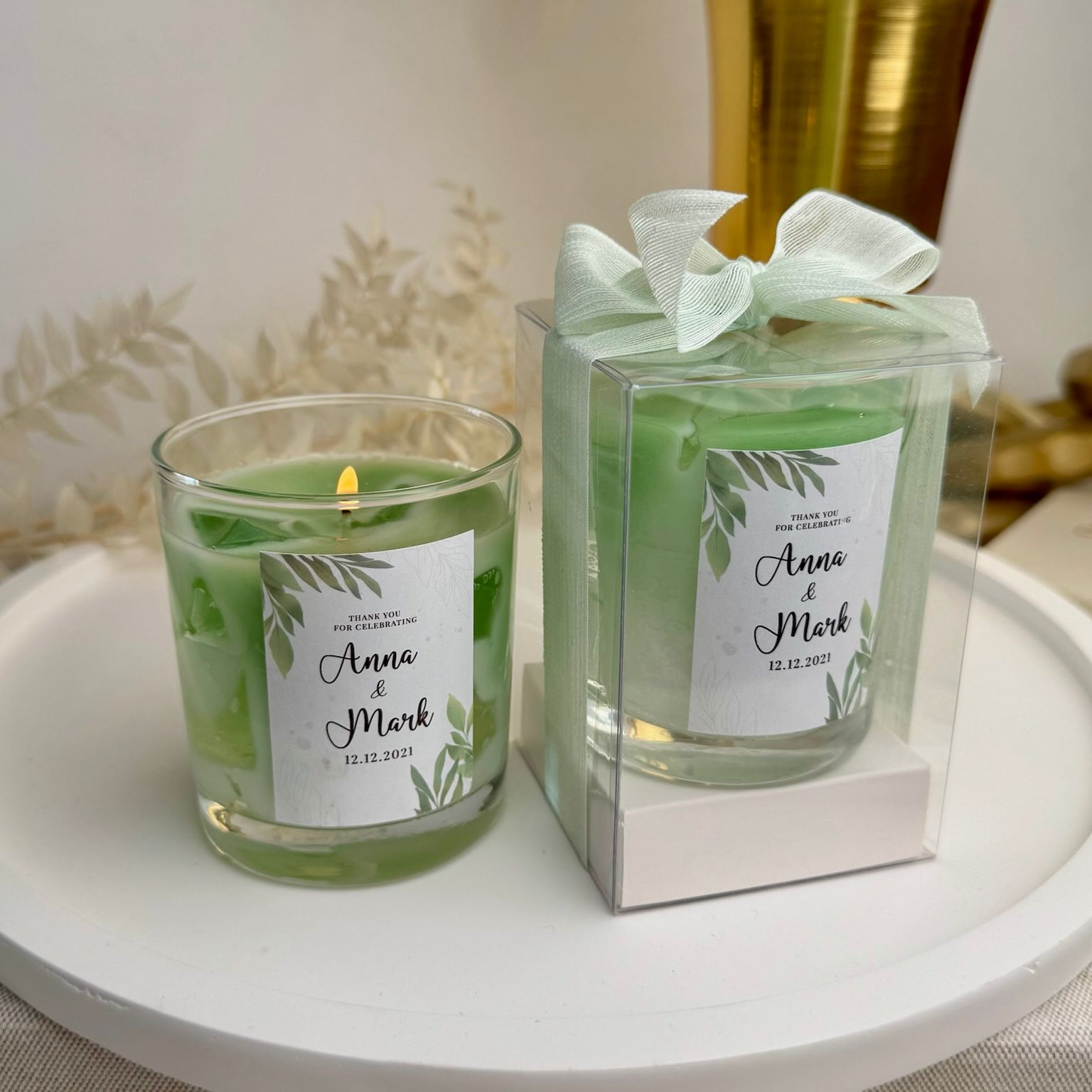 Iced Matcha Tea Candle Büyük Bardak Buzlu Matcha Çay Mum Hediyelik - Düğün, Nikah, Nişan, Söz, Bebek Mum Hediyelik Antrasit Organizasyon