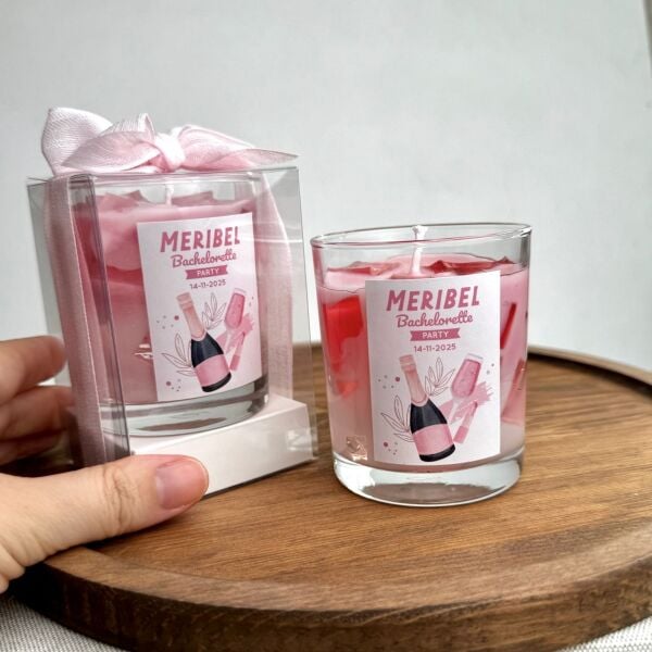 Iced Bubble Gum Candle Büyük Bardak Buzlu Bubble Gum Mum Hediyelik - Düğün, Nikah, Nişan, Söz, Bebek Mum Hediyelik Antrasit Organizasyon
