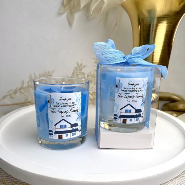 Iced Ocean Candle Büyük Bardak Buzlu Okyanus Mum Hediyelik - Düğün, Nikah, Nişan, Söz, Bebek Mum Hediyelik Antrasit Organizasyon