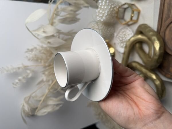 Tek Fincan İsme Özel Yazılı - 1 ADET FİNCAN + 1 ADET FİNCAN TABAĞI - gold veya gümüş yazılabilir - Su bardağı seçimlerden ekstra eklenebilir